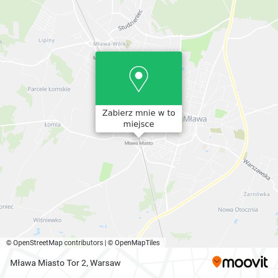 Mapa Mława Miasto Tor 2