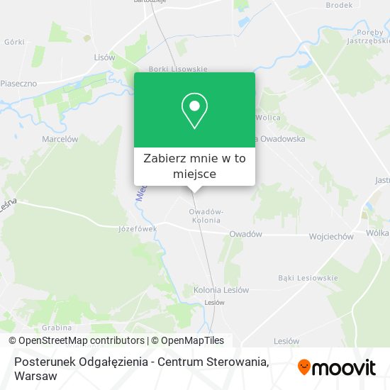 Mapa Posterunek Odgałęzienia - Centrum Sterowania