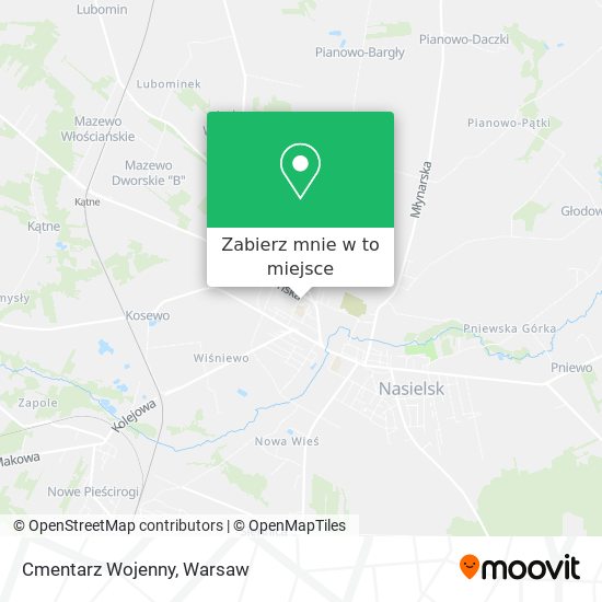 Mapa Cmentarz Wojenny