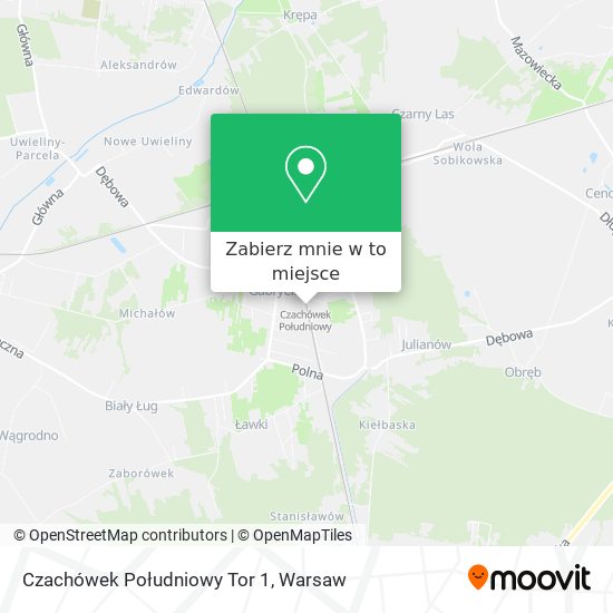 Mapa Czachówek Południowy Tor 1