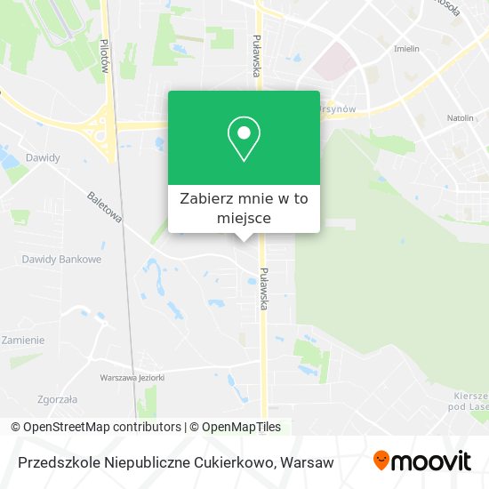 Mapa Przedszkole Niepubliczne Cukierkowo