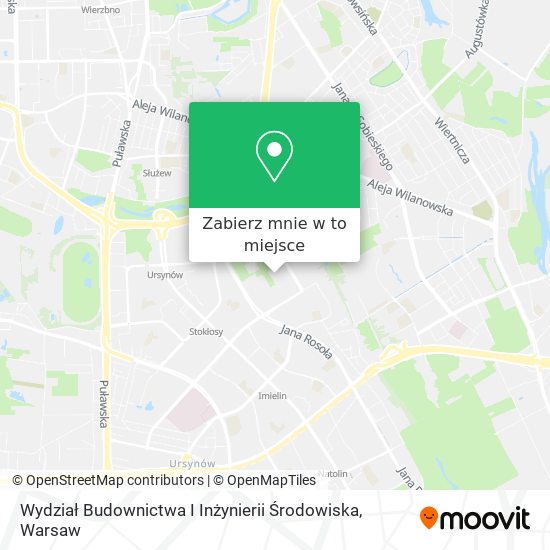 Mapa Wydział Budownictwa I Inżynierii Środowiska