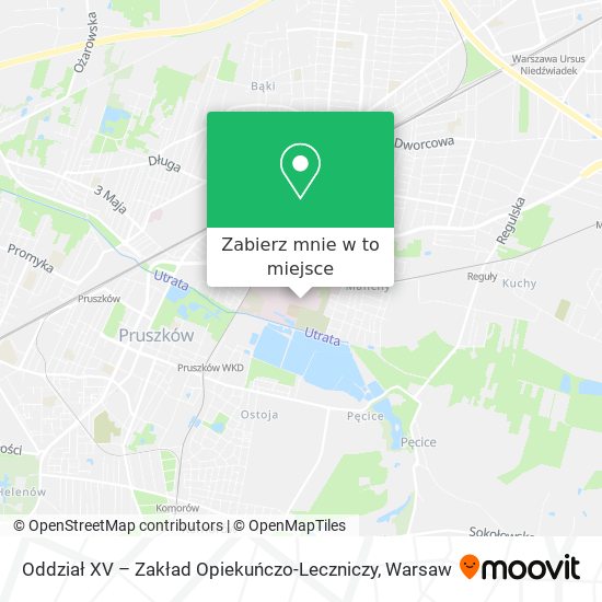 Mapa Oddział XV – Zakład Opiekuńczo-Leczniczy