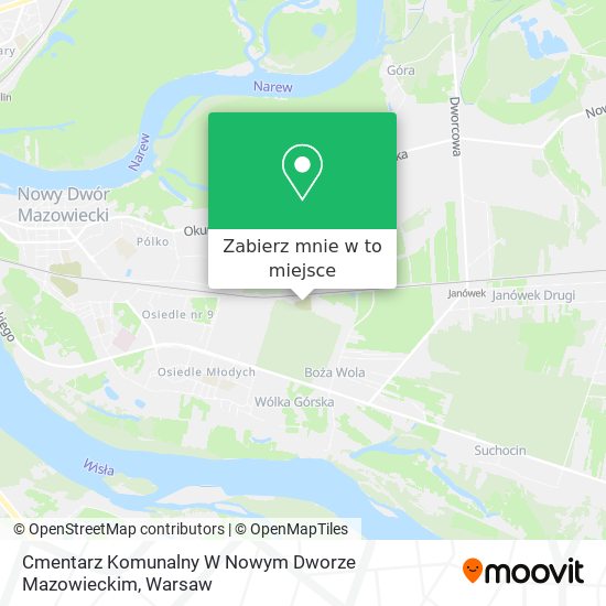 Mapa Cmentarz Komunalny W Nowym Dworze Mazowieckim