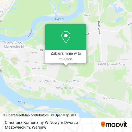 Mapa Cmentarz Komunalny W Nowym Dworze Mazowieckim