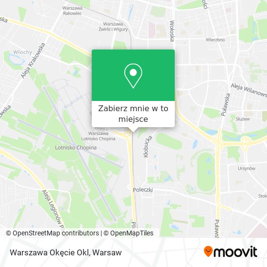 Mapa Warszawa Okęcie Okl