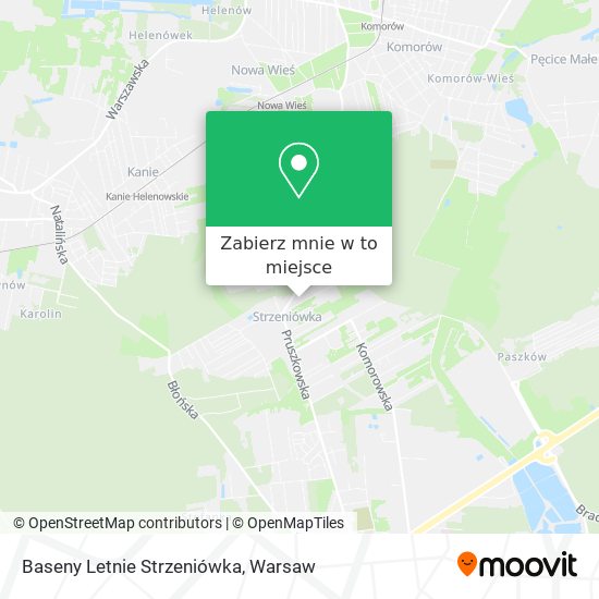 Mapa Baseny Letnie Strzeniówka