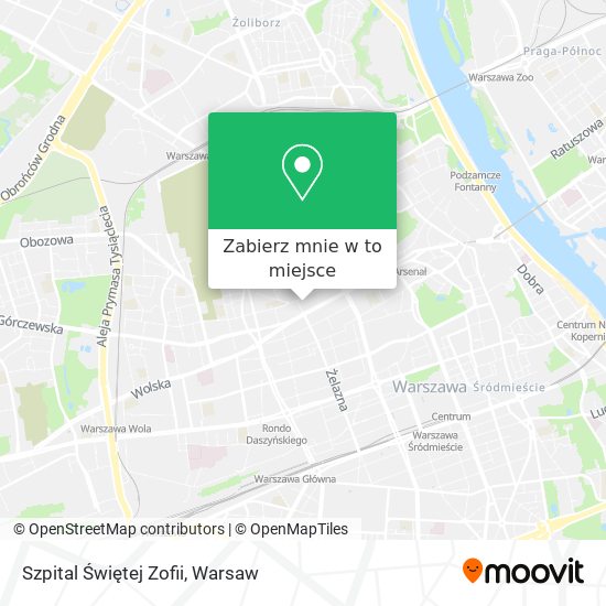 Mapa Szpital Świętej Zofii