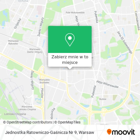 Mapa Jednostka Ratowniczo-Gaśnicza Nr 9