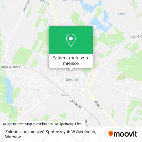 Mapa Zakład Ubezpieczeń Społecznych W Siedlcach