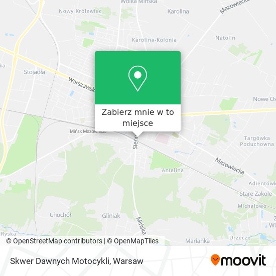 Mapa Skwer Dawnych Motocykli