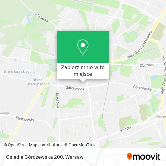 Mapa Osiedle Górczewska 200