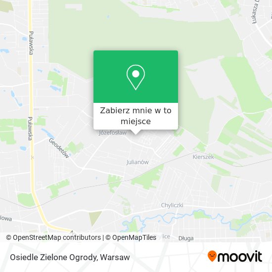 Mapa Osiedle Zielone Ogrody