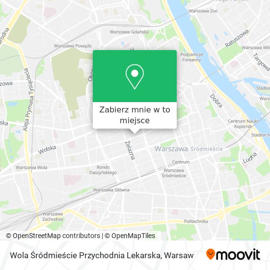 Mapa Wola Śródmieście Przychodnia Lekarska