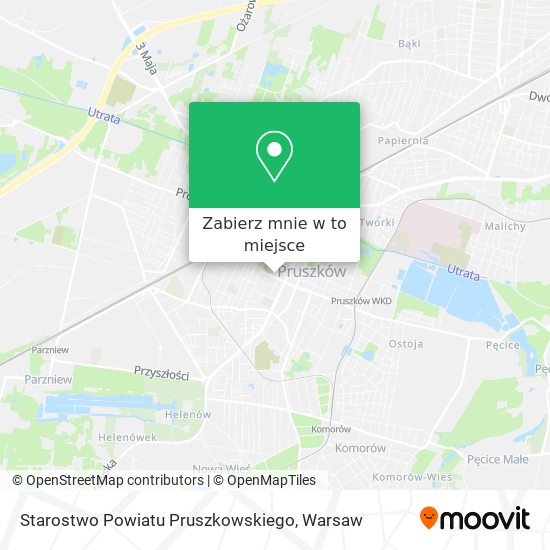 Mapa Starostwo Powiatu Pruszkowskiego