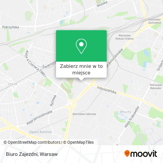 Mapa Biuro Zajezdni