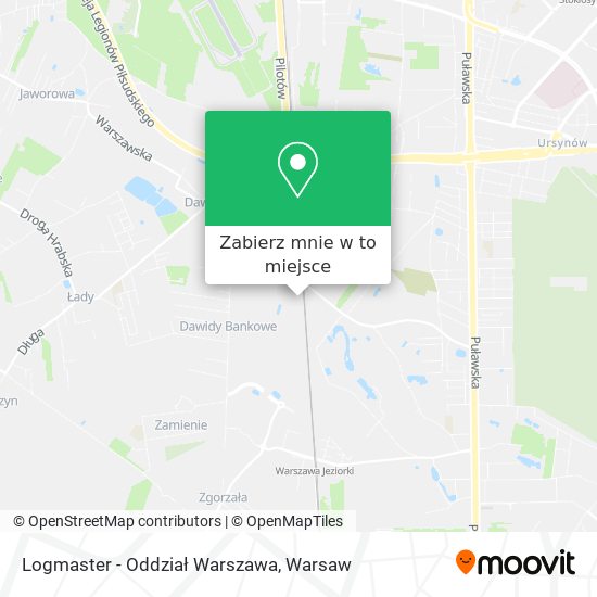 Mapa Logmaster - Oddział Warszawa