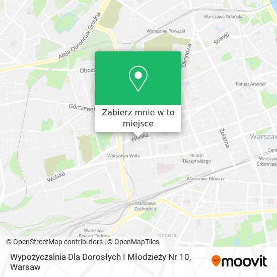 Mapa Wypożyczalnia Dla Dorosłych I Młodzieży Nr 10