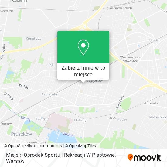 Mapa Miejski Ośrodek Sportu I Rekreacji W Piastowie