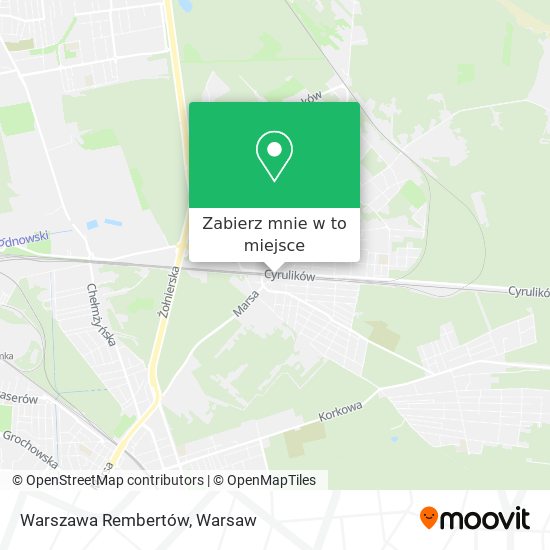 Mapa Warszawa Rembertów