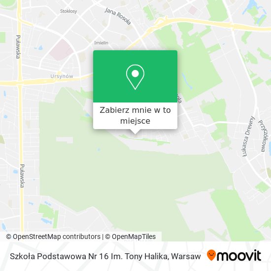 Mapa Szkoła Podstawowa Nr 16 Im. Tony Halika