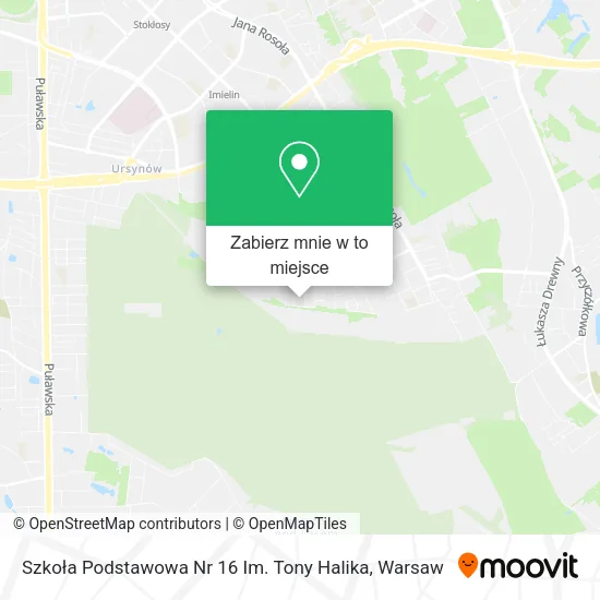 Mapa Szkoła Podstawowa Nr 16 Im. Tony Halika