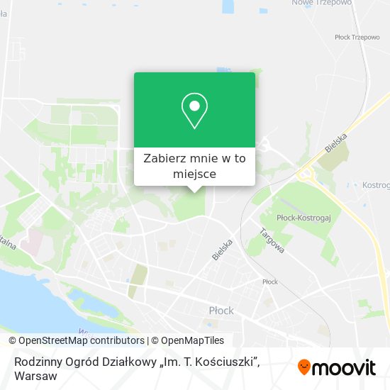 Mapa Rodzinny Ogród Działkowy „Im. T. Kościuszki”