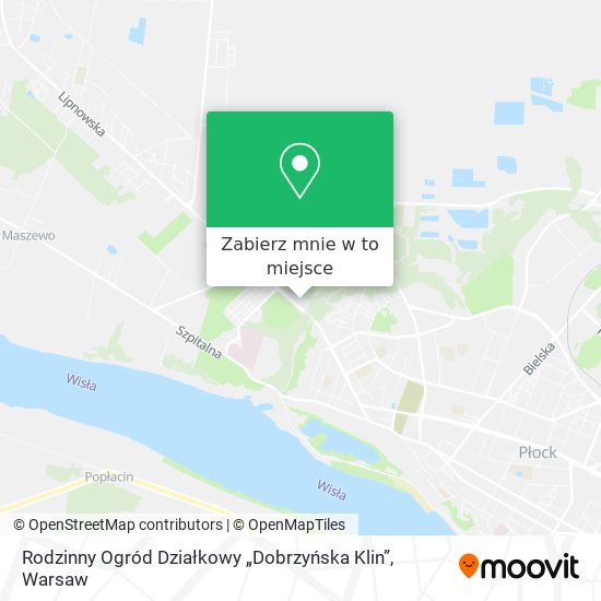 Mapa Rodzinny Ogród Działkowy „Dobrzyńska Klin”