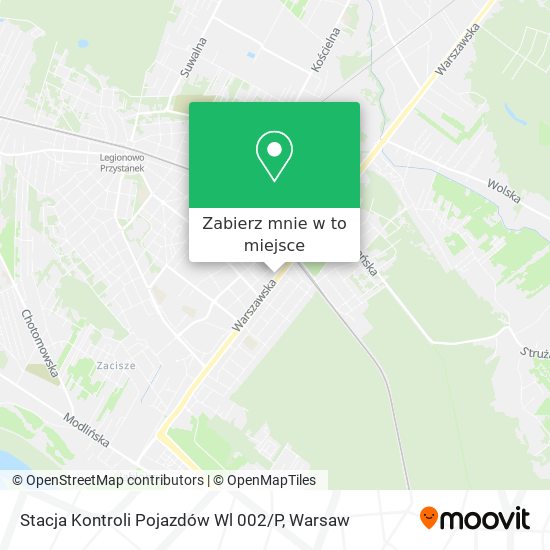 Mapa Stacja Kontroli Pojazdów Wl 002 / P