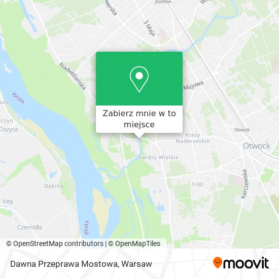 Mapa Dawna Przeprawa Mostowa