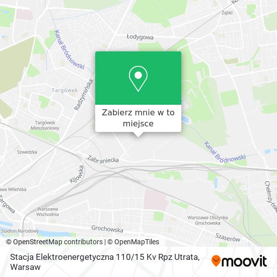 Mapa Stacja Elektroenergetyczna 110 / 15 Kv Rpz Utrata