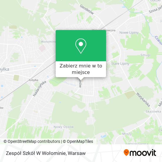 Mapa Zespół Szkół W Wołominie