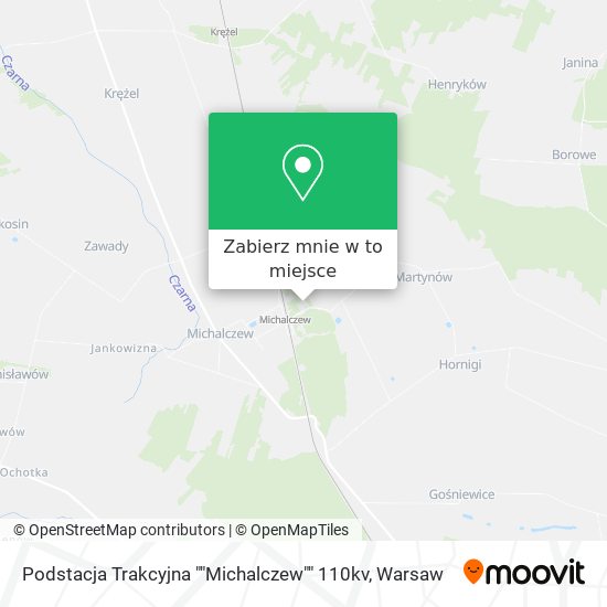 Mapa Podstacja Trakcyjna ""Michalczew"" 110kv