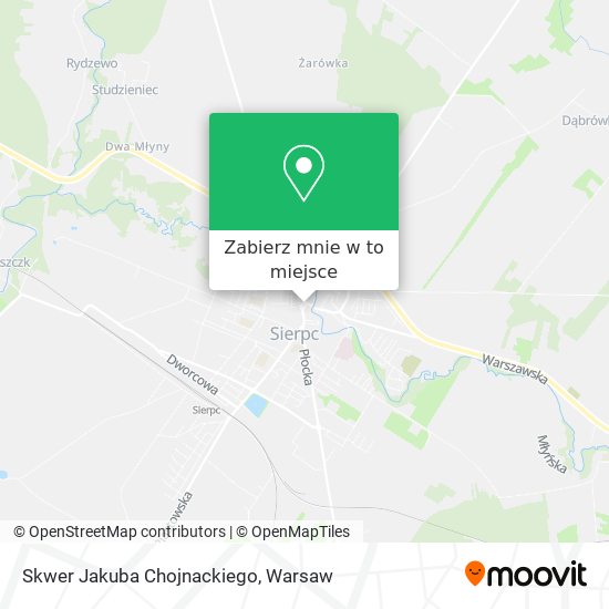 Mapa Skwer Jakuba Chojnackiego