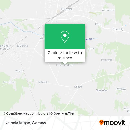 Mapa Kolonia Miąse