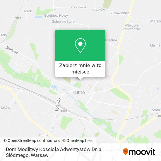 Mapa Dom Modlitwy Kościoła Adwentystów Dnia Siódmego