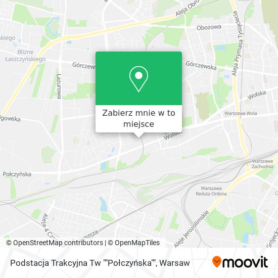 Mapa Podstacja Trakcyjna Tw ""Połczyńska""