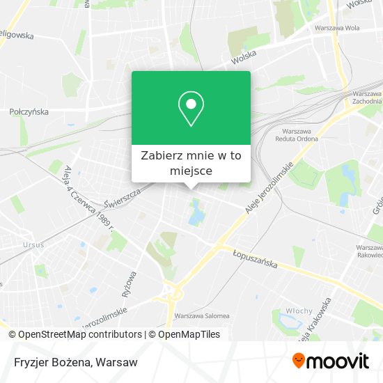 Mapa Fryzjer Bożena