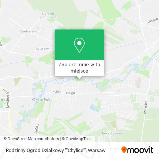 Mapa Rodzinny Ogród Działkowy ""Chylice""