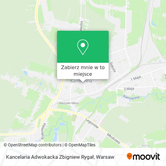 Mapa Kancelaria Adwokacka Zbigniew Rygał