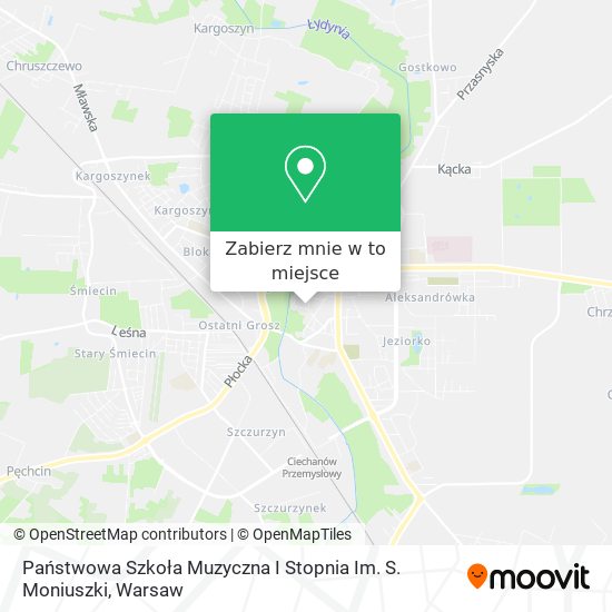 Mapa Państwowa Szkoła Muzyczna I Stopnia Im. S. Moniuszki