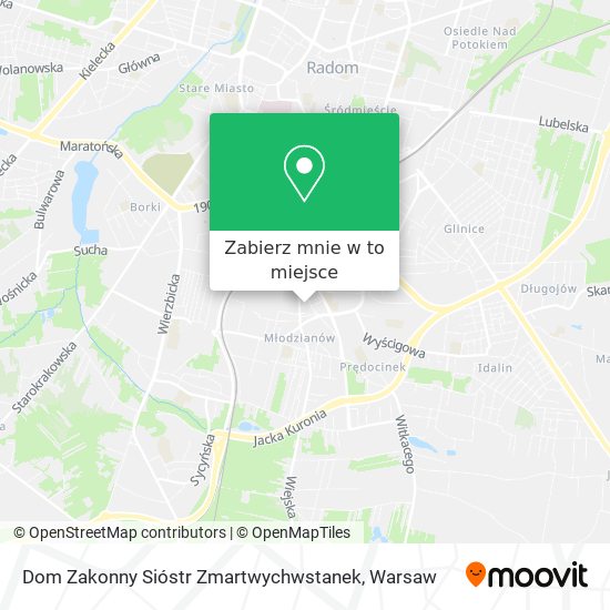 Mapa Dom Zakonny Sióstr Zmartwychwstanek