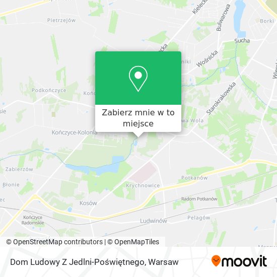 Mapa Dom Ludowy Z Jedlni-Poświętnego