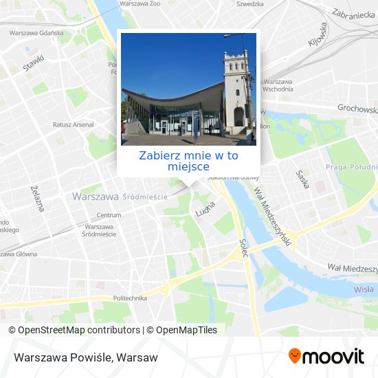 Mapa Warszawa Powiśle