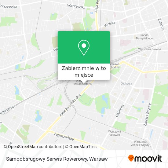 Mapa Samoobsługowy Serwis Rowerowy