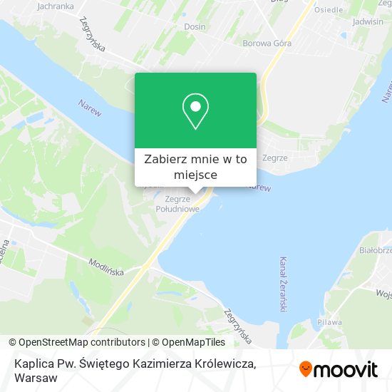 Mapa Kaplica Pw. Świętego Kazimierza Królewicza