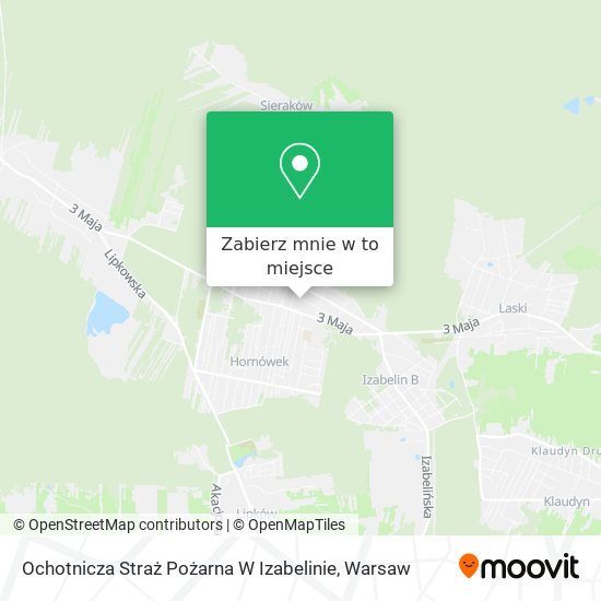 Mapa Ochotnicza Straż Pożarna W Izabelinie