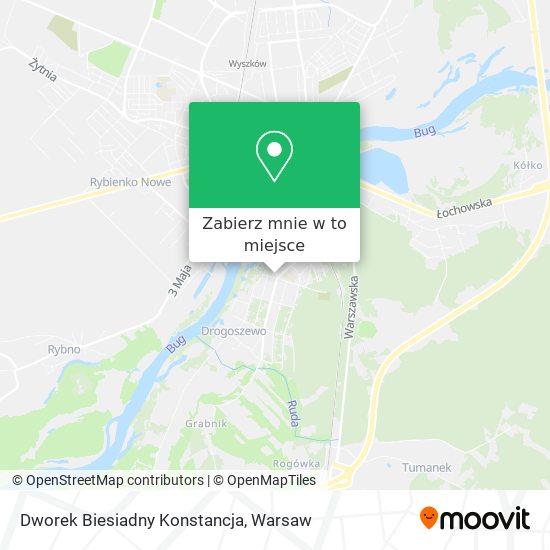 Mapa Dworek Biesiadny Konstancja