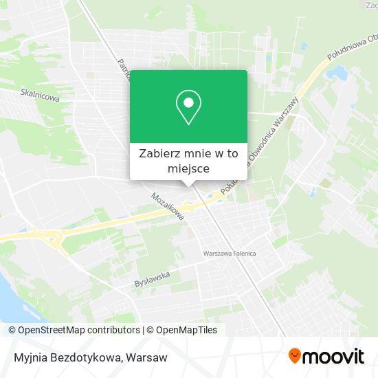 Mapa Myjnia Bezdotykowa