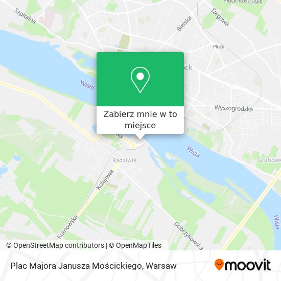 Mapa Plac Majora Janusza Mościckiego